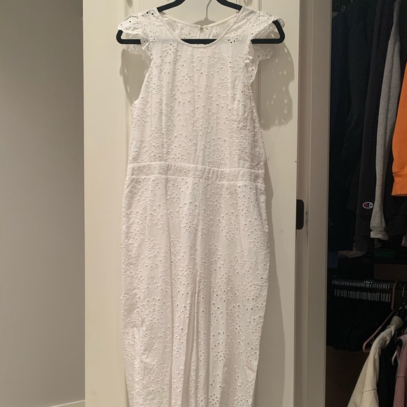 White crochet jumpsuit from Nordstrom - Picture 1 of 4